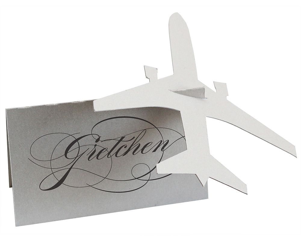 Airplane Escort Cards