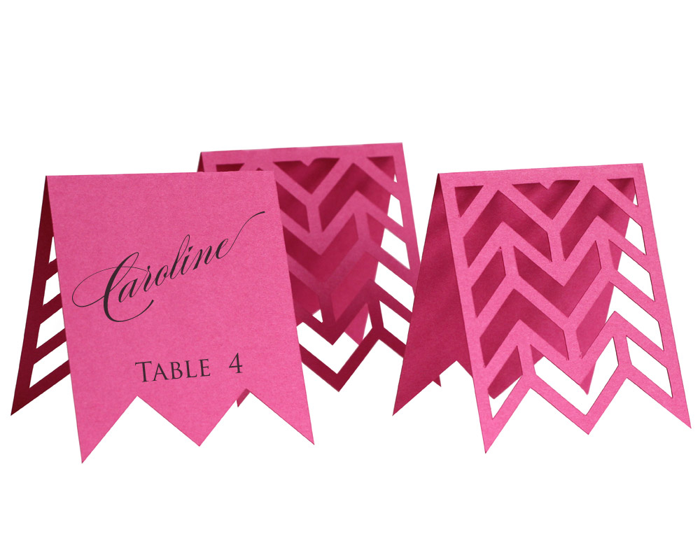 Chevron Escort Cards