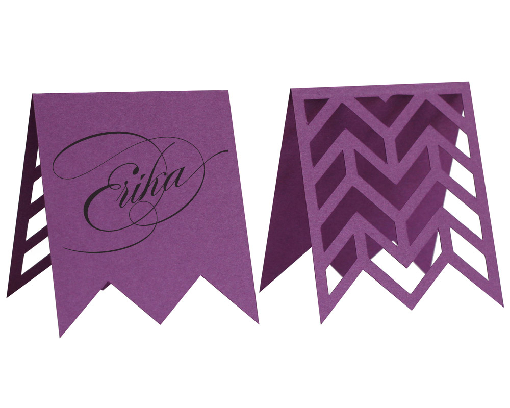 Chevron Escort Cards