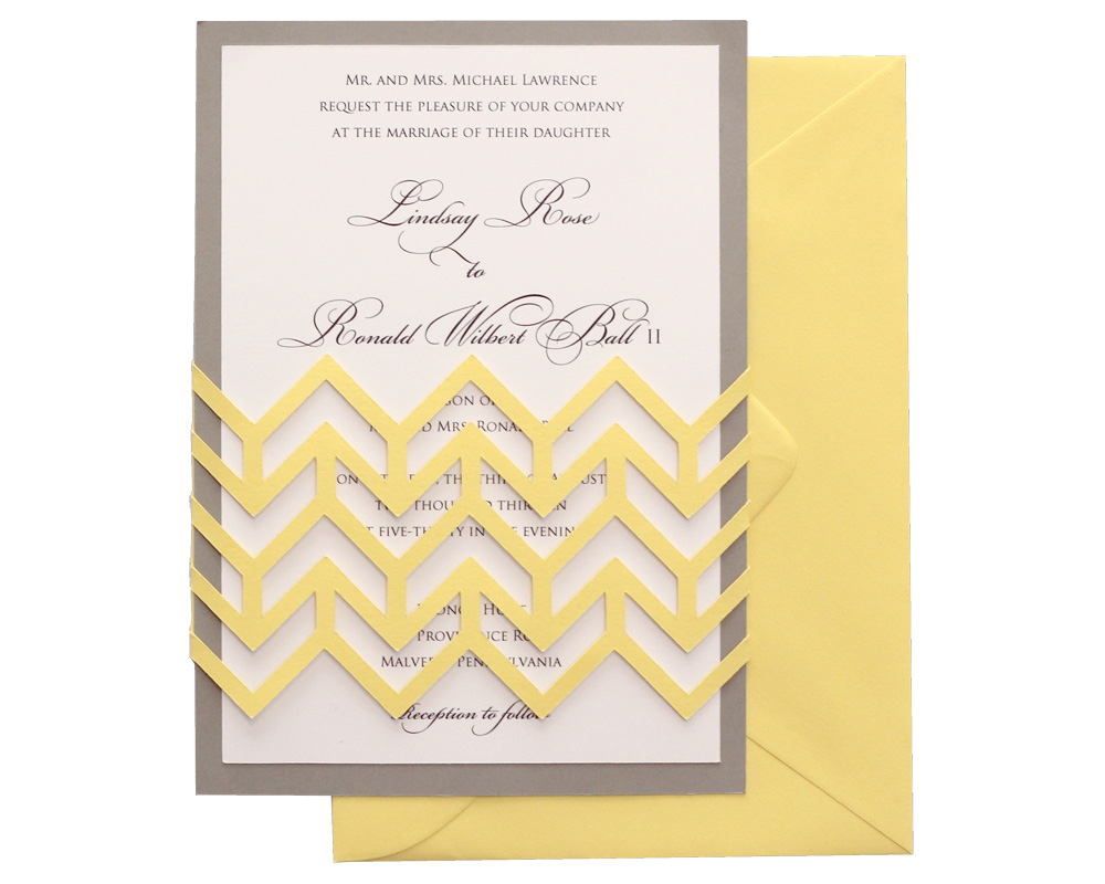 Chevron Invitations