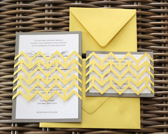 Chevron Invitations