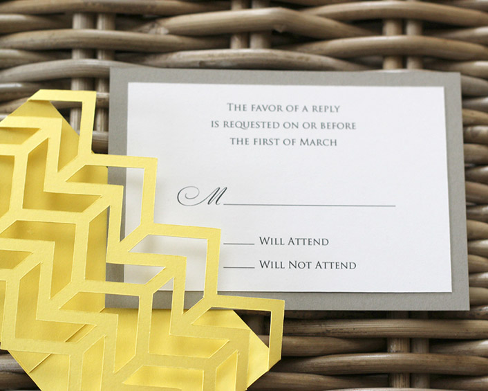 Chevron Invitations