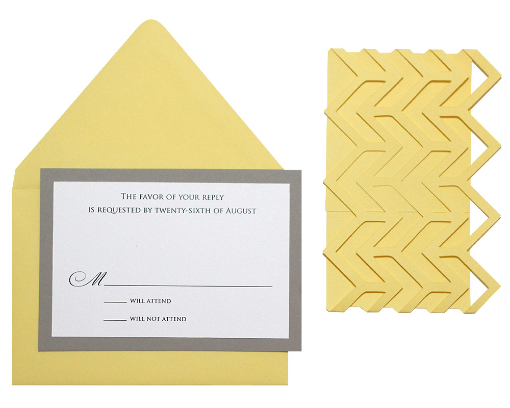 Chevron RSVP Cards
