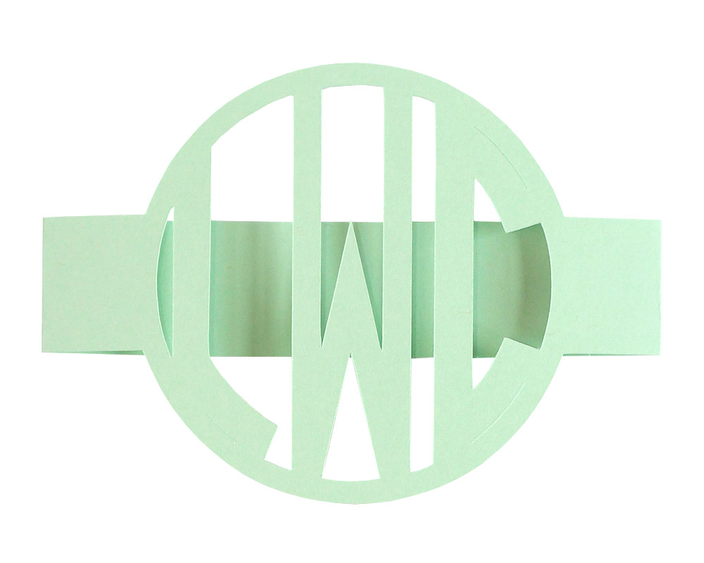 Circle Monogram Invitations