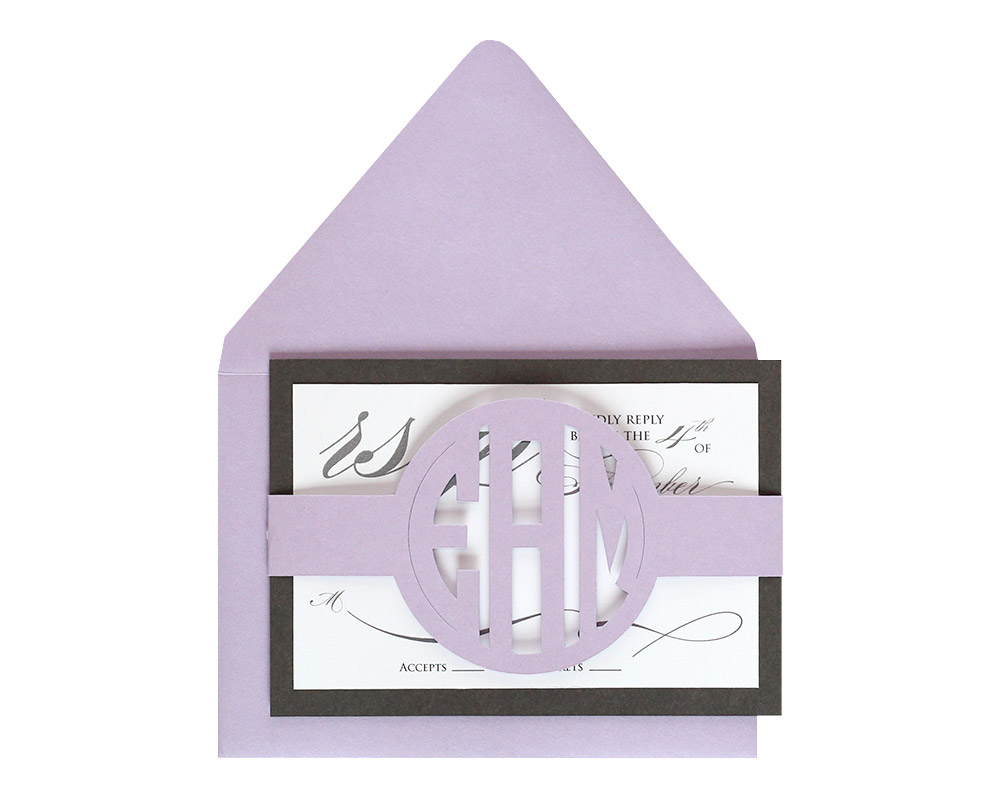 Circle Monogram RSVP Cards