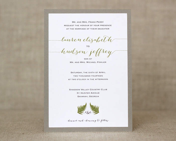 Fern Invitations