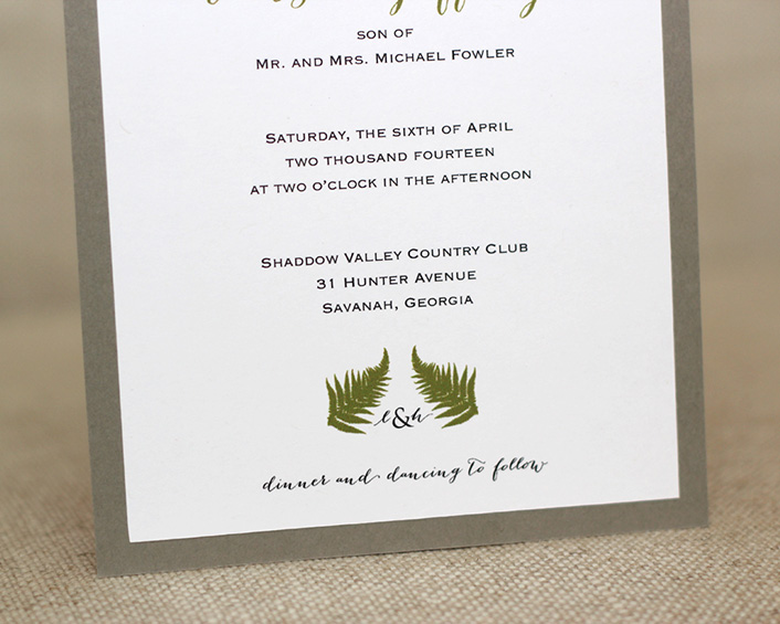 Fern Invitations