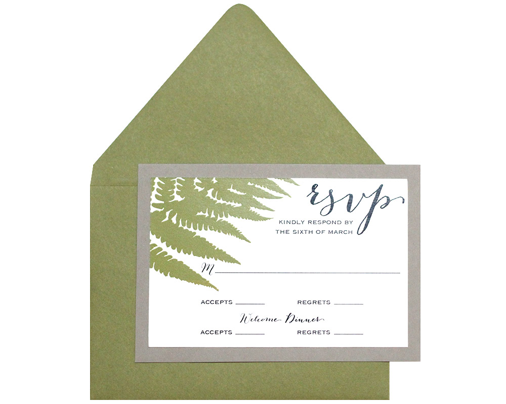 Fern RSVP Cards