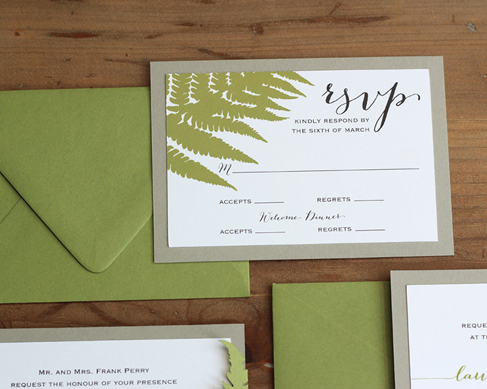 Fern RSVP Cards