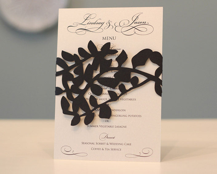 Leaf Lace Menu Cards