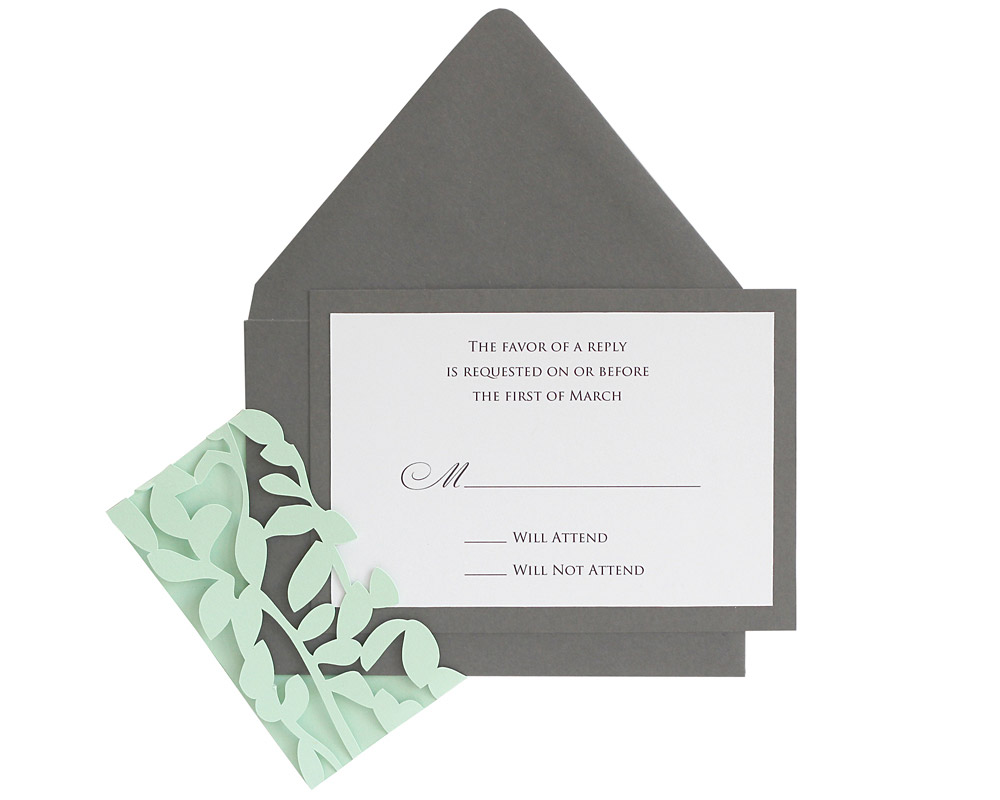 Leaf Lace RSVP Cards