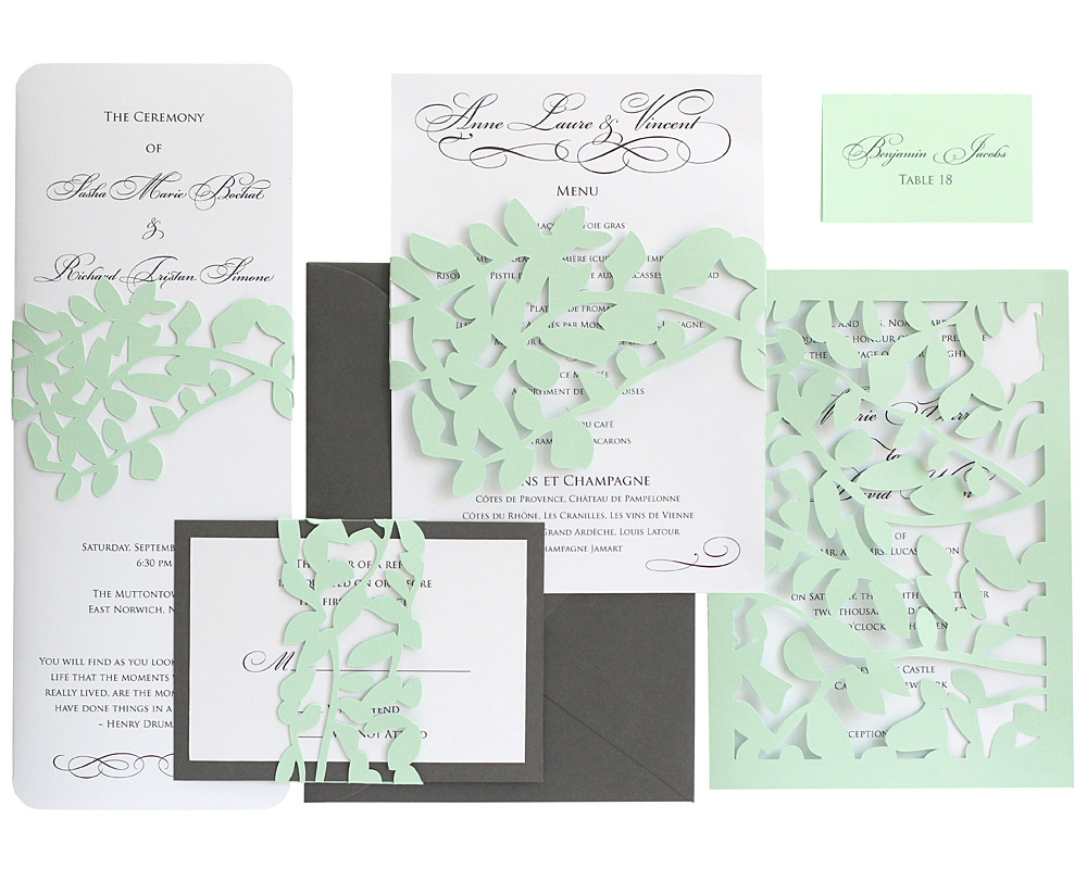Leaf Lace RSVP Cards