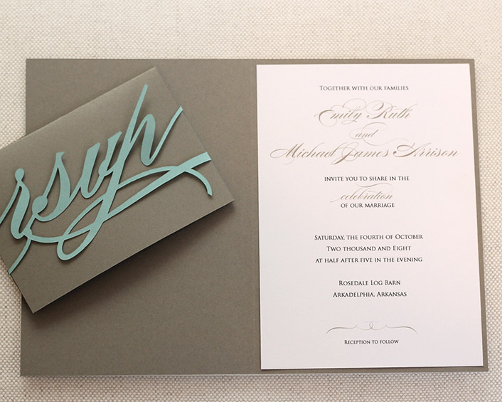 Monogram Invitations