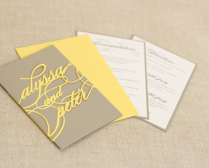 Monogram Invitations