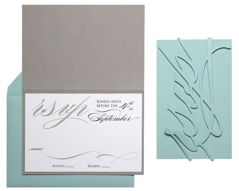 Monogram RSVP Cards