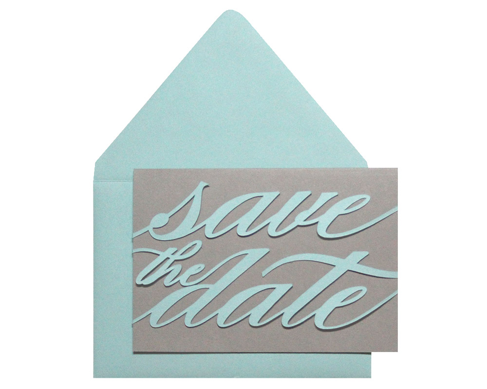 Monogram Save the Dates