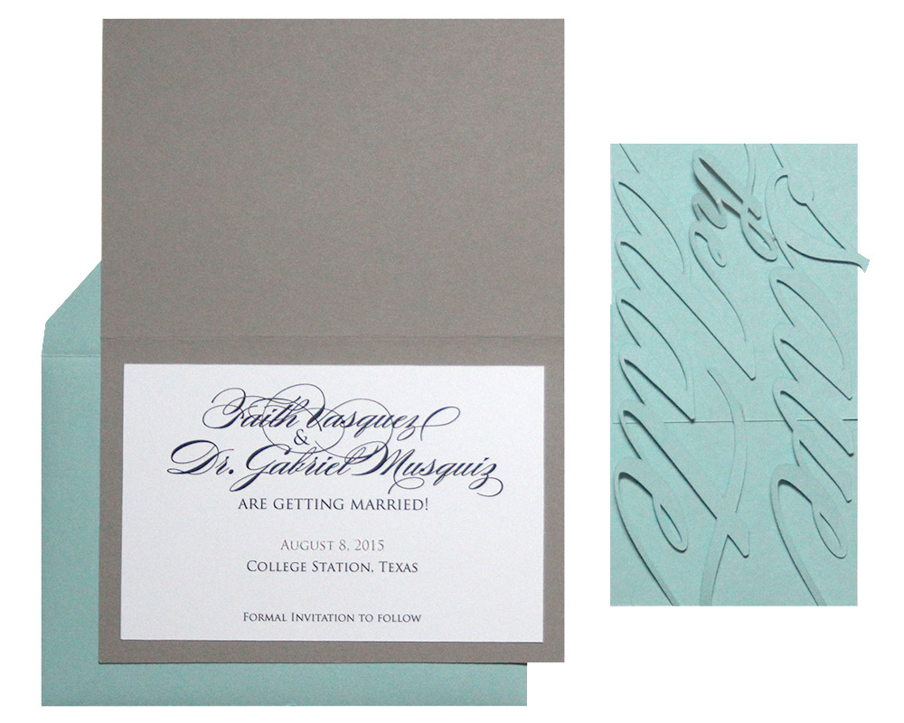 Monogram Save the Dates