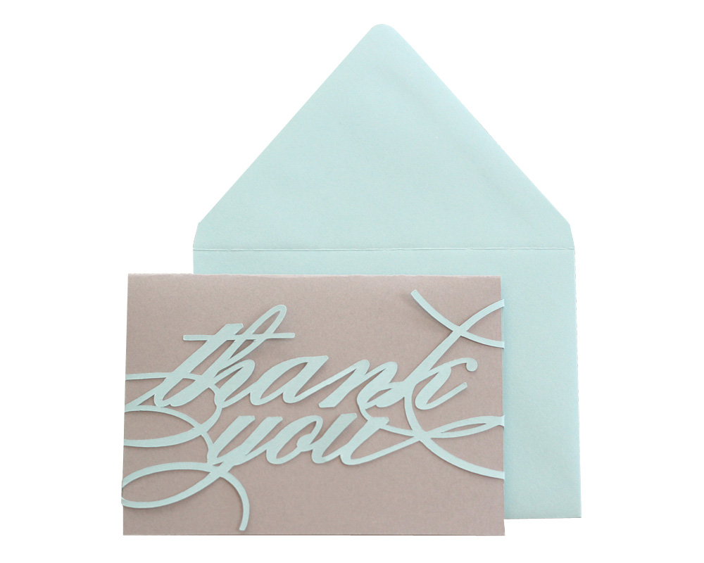Monogram Thank You Cards