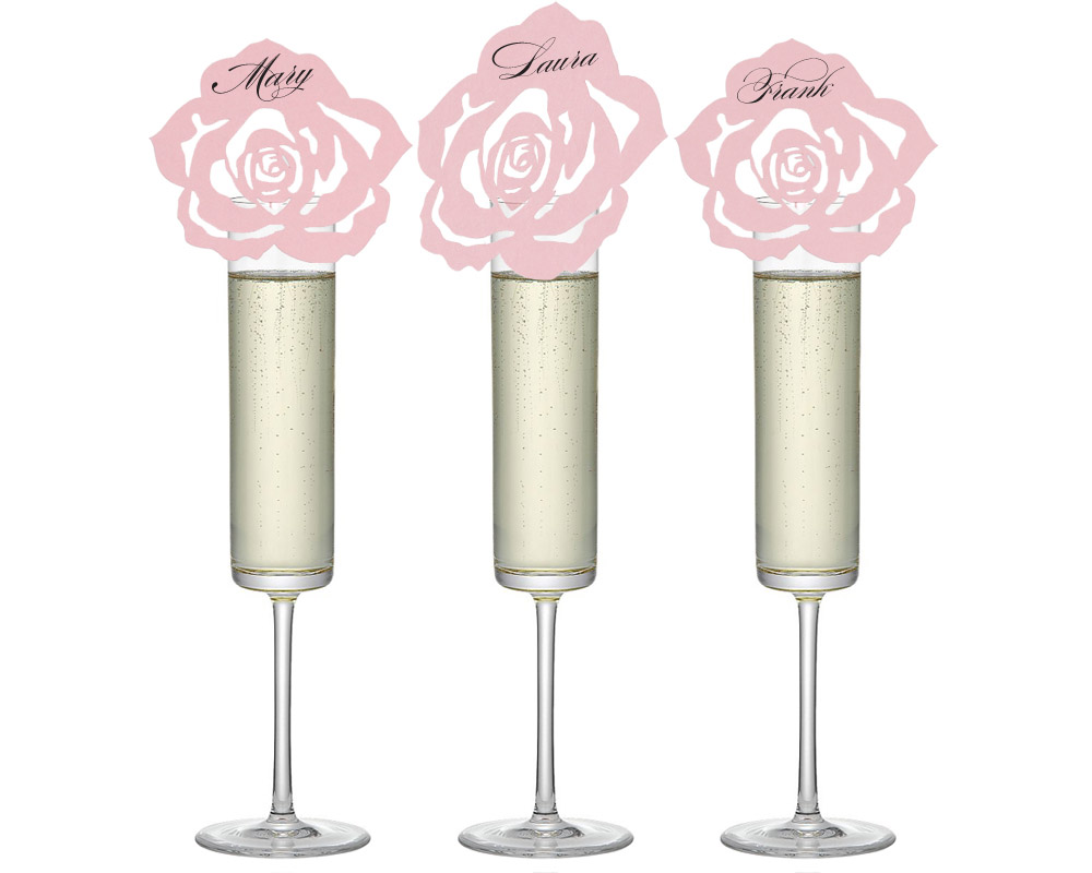 Rose Place Cards