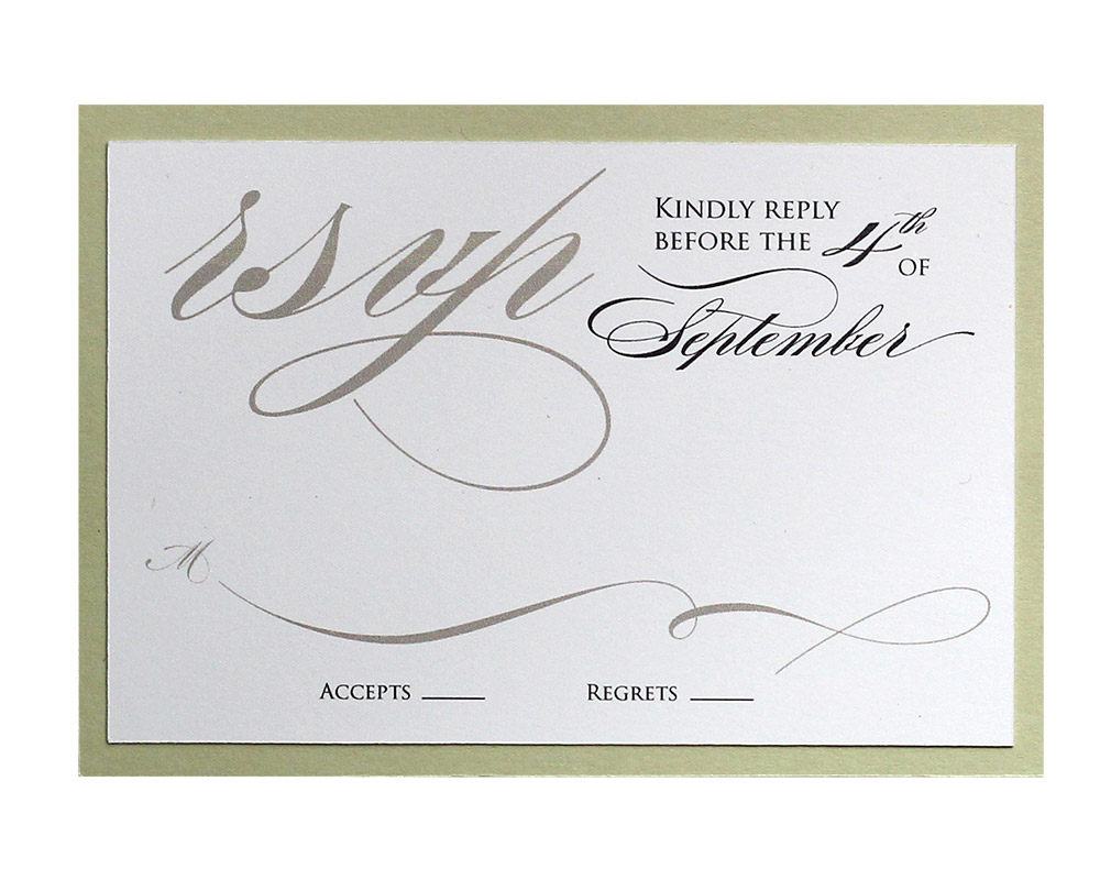 Rose RSVP Cards